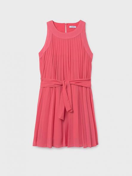 Mayoral Vestido Plisado 26-06908-010 Coral