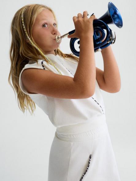 Mayoral Conjunto falda Punto Vivos 26-06919-061 Hueso