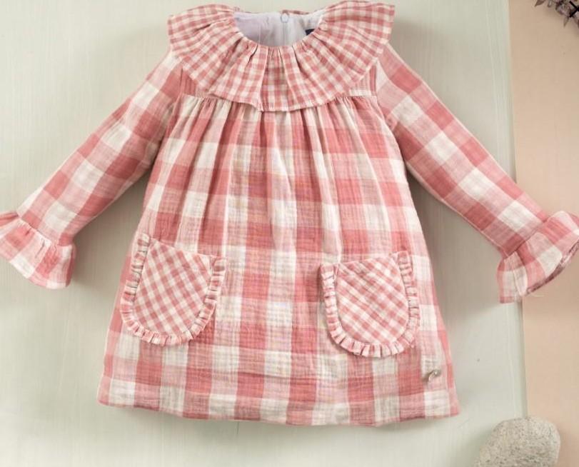 Basmarti  Vestido  Vichy Rosa Empolvado 23211