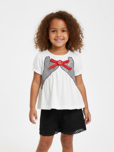 Nekenia Conjunto Short Guipur Niña 23VC05