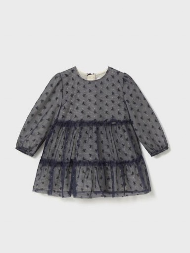 Mayoral Vestido Tul Flocado 15-02907-081 Marino [0]