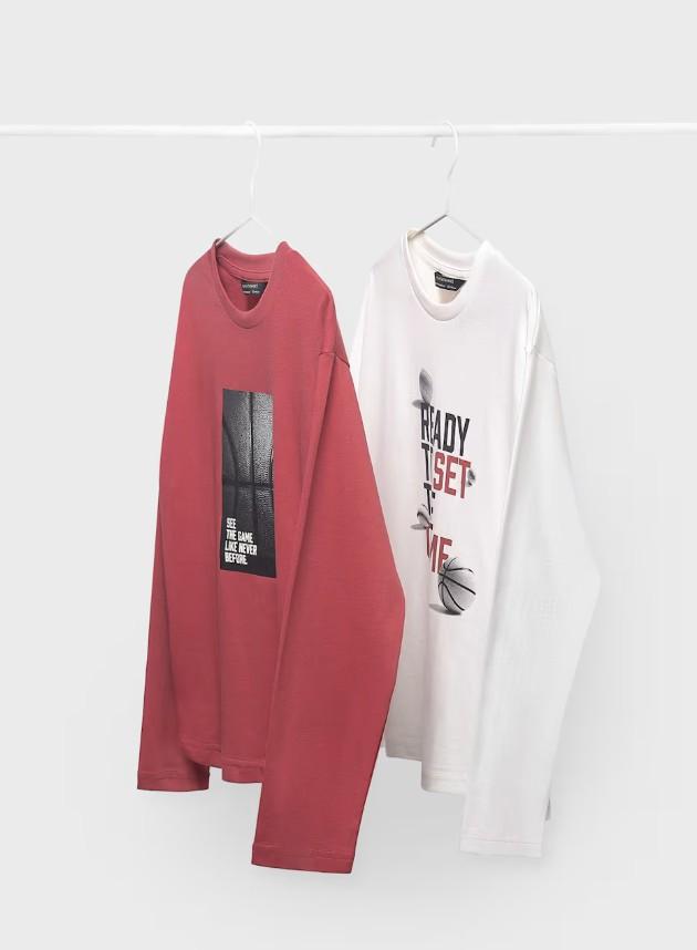Mayoral Set 2 Camiseta M/L 15-07002-088 Nata-Baya
