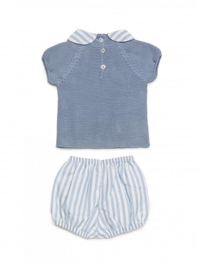 Juliana Vistiendo Bebés Conjunto 2  Piezas Pantalón Tela Rayada "Limonada" 26076 [2]