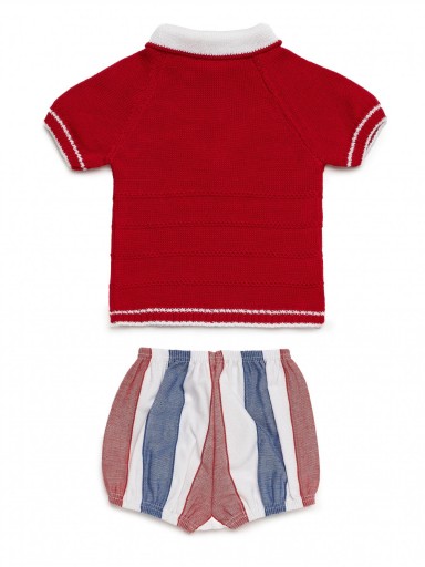 Juliana Vistiendo Bebés Conjunto 2  Piezas Pantalón Tela Rayada "Sandia" 26082 [2]