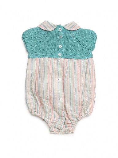 Juliana Vistiendo Bebés Pelele Cuerpo Punto Rayas Finas "Helado" 26167 [2]