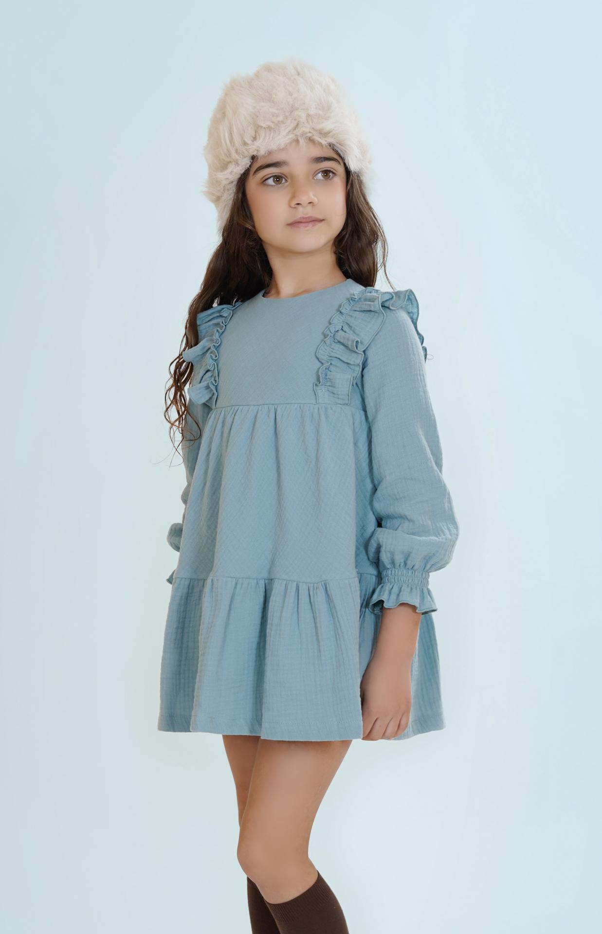 Vera By Nekenia Vestido Infantil Cortes Azul "Luz" 26IV12