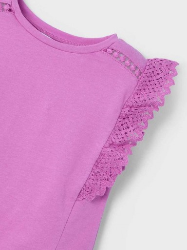Mayoral Camiseta m/c Crochet 25-03010-076 Orquidea [2]