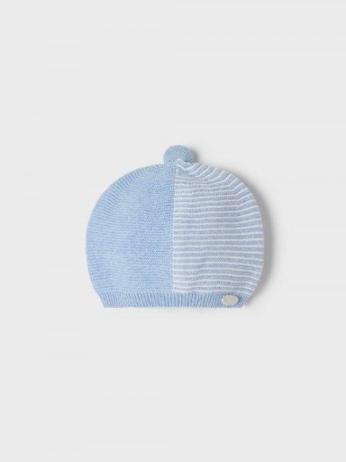 Mayoral Gorro tricot recién nacido niño 22-09484-061 Dream blue [1]