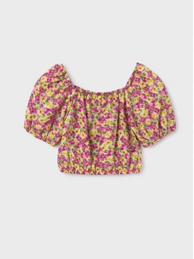 Mayoral blusa flores 24-06103-028 Pistacho  [2]