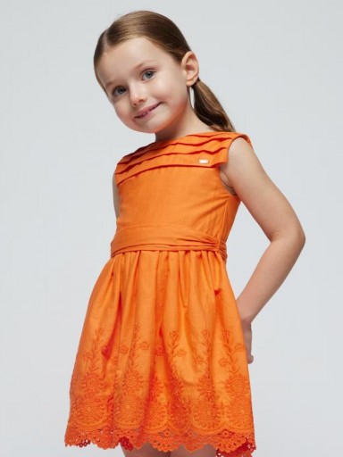 Mayoral vestido bordado 24-03917-062 Naranja [2]