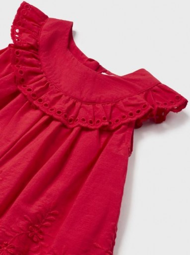 Mayoral vestido bordado popelín 24-01915-011 Rojo [2]