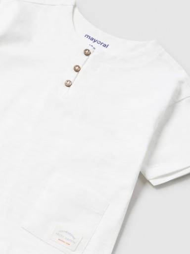 Mayoral camiseta botones bebé 24-01016-081 Blanco [2]