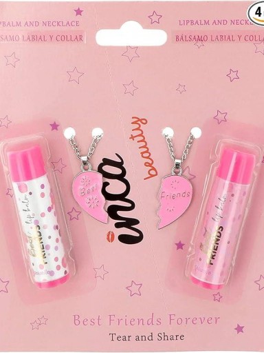 Inca Set Mejores amigas  2 labiales, 2 collares 10827 [0]