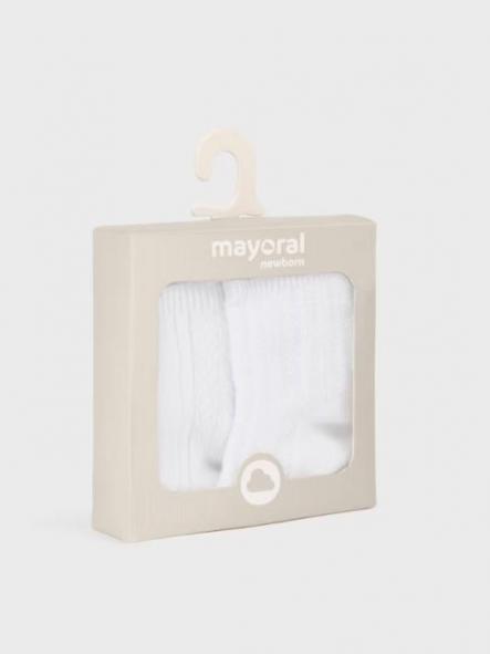 Mayoral Set 2 calcetines vestir 24-09708-073 Blanco [2]