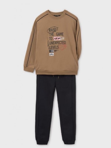 Mayoral Chándal pullover print 14-07844-016 Camel