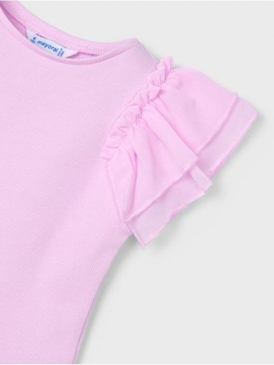 Mayoral Camiseta m/c Combinada 25-03013-025 Malva [2]