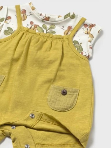 Mayoral Pelele peto simulado recién nacida 25-01660-036 Oliva [2]