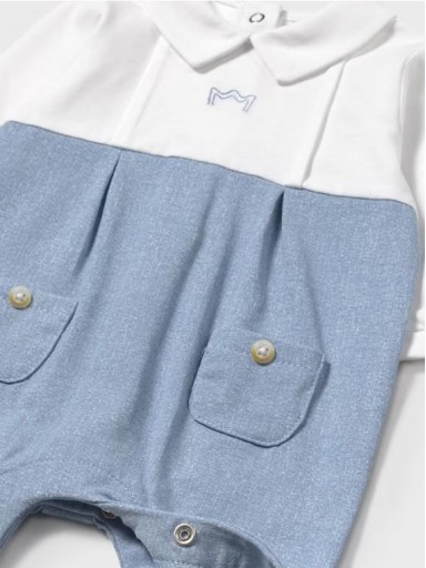 Mayoral Pelele largo cuello 25-01704-090 Bco-Riviera [2]