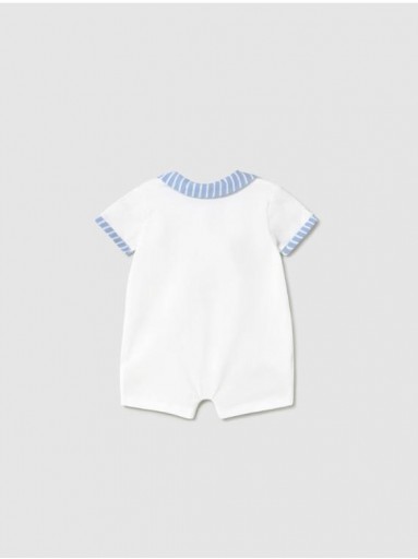 Mayoral Set 2 peleles cortos cuello 25-01705-064 Bco-Riviera [2]