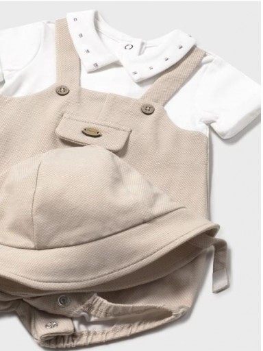 Mayoral Pelele peto simulado con gorro 25-01605-050 Frappe [2]