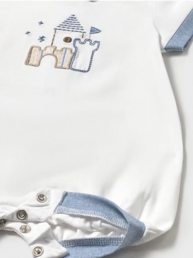 Mayoral Pelele corto cuello 25-01708-067 Bco-Riviera [2]