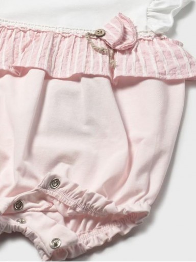 Mayoral Pelele corto detalle rayas 25-01748-062 Flor [2]