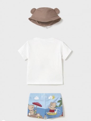 Mayoral Conjunto baño 3 piezas protección solar 25-01618-071 Osos [2]