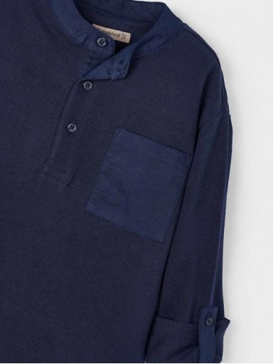 Mayoral Polo m/c Cuello Mao 25-03111-075 Marino [2]