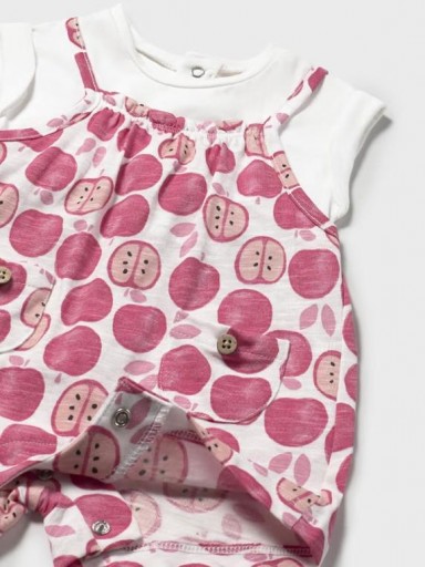 Mayoral Pelele peto simulado recién nacida 25-01660-037 Fragola [2]