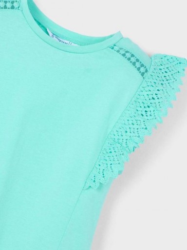 Mayoral Camiseta m/c Crochet 25-03010-077 Agua [2]