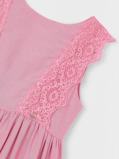Mayoral Vestido lino  25-03910-032 Rosado [2]