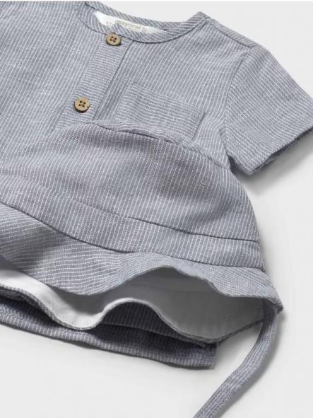 Mayoral Conjunto pantalón corto y Gorro rayas  25-01225-081 Star [2]