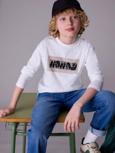 Mayoral Camiseta relieve 15-07013-049 Nata [2]