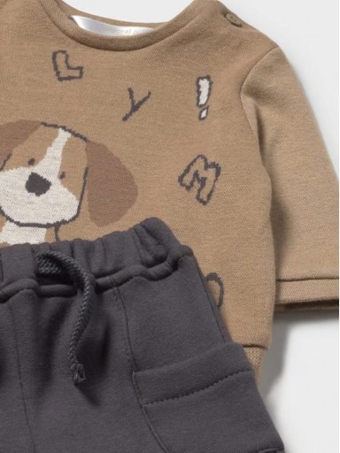 Mayoral Conjunto Pantalon Largo Jacquard 15-02583-078 Cacahuete [2]