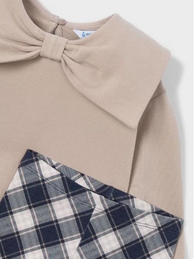 Mayoral Conjunto Pullover Leggings cuadro 15-04723-042 Avellana [2]