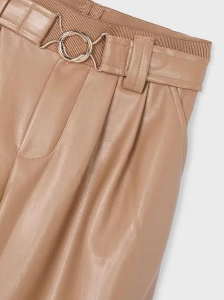Mayoral Pantalon Largo Pu Wide Leg 15-04574-071 Camel [2]
