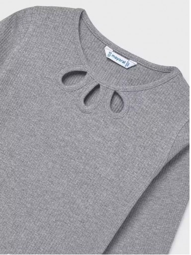 Mayoral Camiseta M/L Canale Cut Out 15-07022-013 Acero Vig [2]