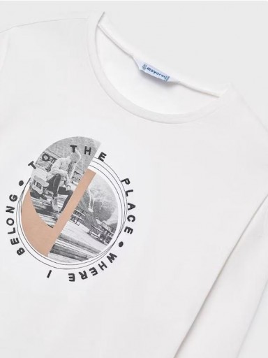 Mayoral Camiseta M/L Grafica 15-07023-018 Nata [2]