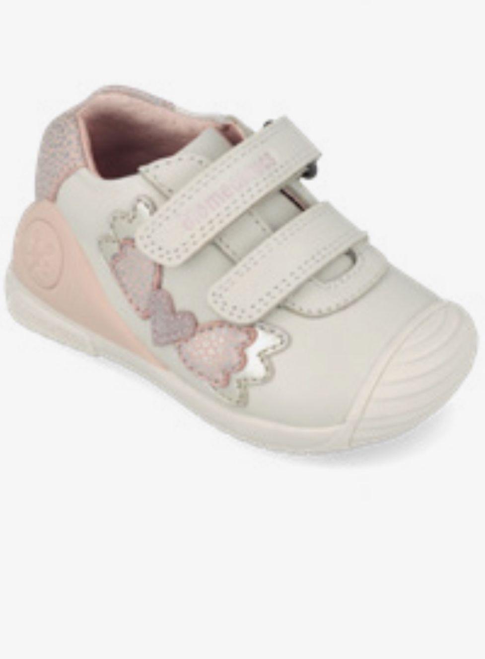 Biomecanics Deportivos Piel Bebe Gris Rosa Corazon 261104-C695