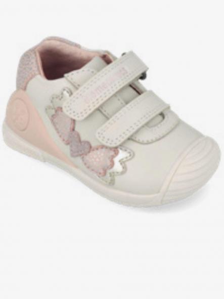 Biomecanics Deportivos Piel Bebe Gris Rosa Corazon 261104-C695 [0]