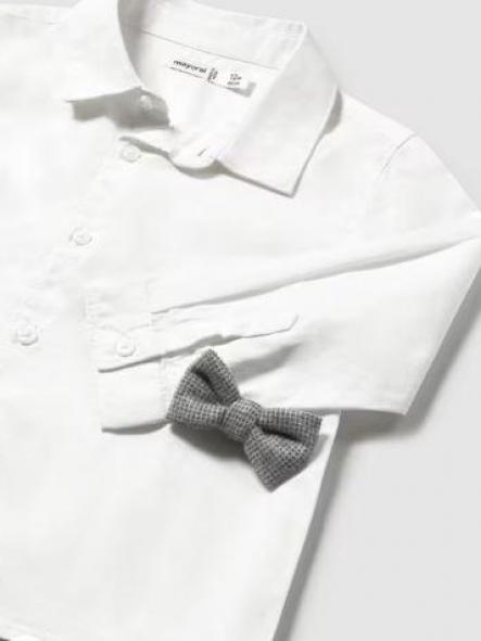 Mayoral Camisa con pajarita bebé 15-02111-055 Marfil [2]