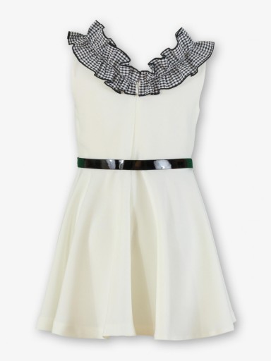 Miranda Vestido Niña Falda Acampanada Detalles Cuadro Vichy "Margarita" 0300/V [4]