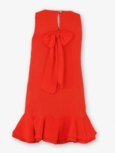 Miranda Vestido Niña Naranja Tirantes Volante bajo "Clavel" 0302/V [6]