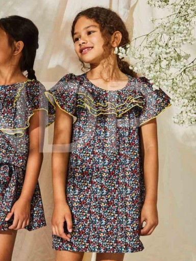 Nekenia Vestido Infantil Flores Volantes 23VV11 [1]