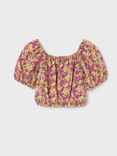 Mayoral blusa flores 24-06103-028 Pistacho  [3]