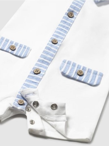 Mayoral Set 2 peleles cortos cuello 25-01705-064 Bco-Riviera [3]