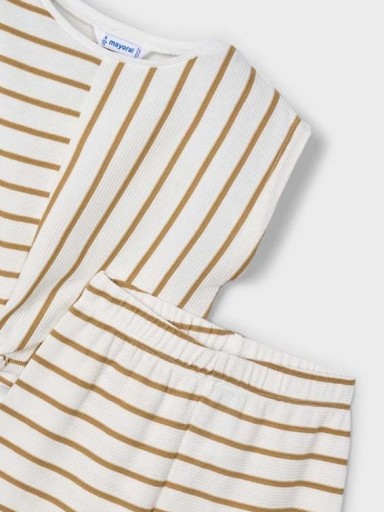 Mayoral Conjunto Pantalon largo Rayas 25-03559-041 Crd-Canela [3]