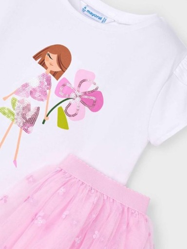 Mayoral Conjunto Falda  Tul 25-03946-051 Malva [3]