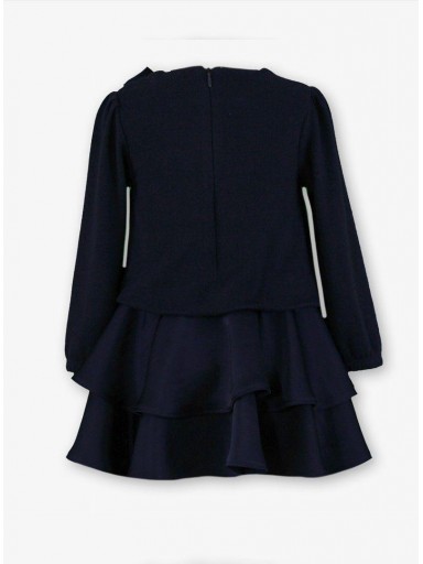 Miranda Vestido Infantil Marino Volantes Lazada "Danna" 0630/V [3]