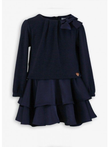 Miranda Vestido Infantil Marino Volantes Lazada "Danna" 0630/V [2]